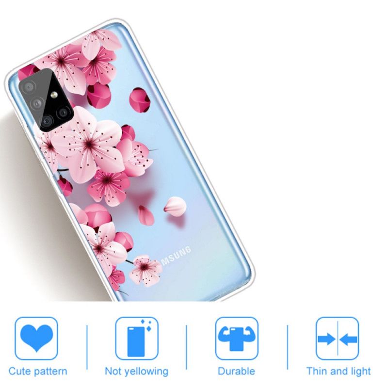 Hülle Für Samsung Galaxy A31 Kleine Rosa Blüten