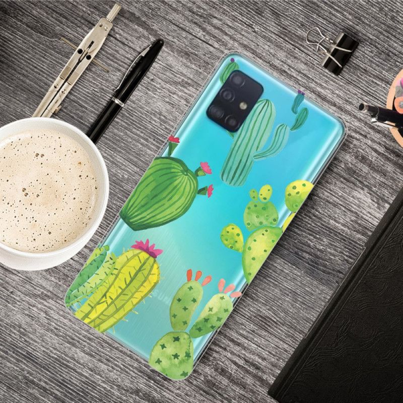 Hülle Samsung Galaxy A31 Aquarellkaktus