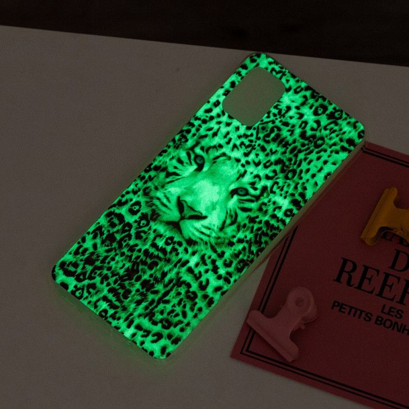 Hülle Samsung Galaxy A31 Handyhülle Fluoreszierender Leopard