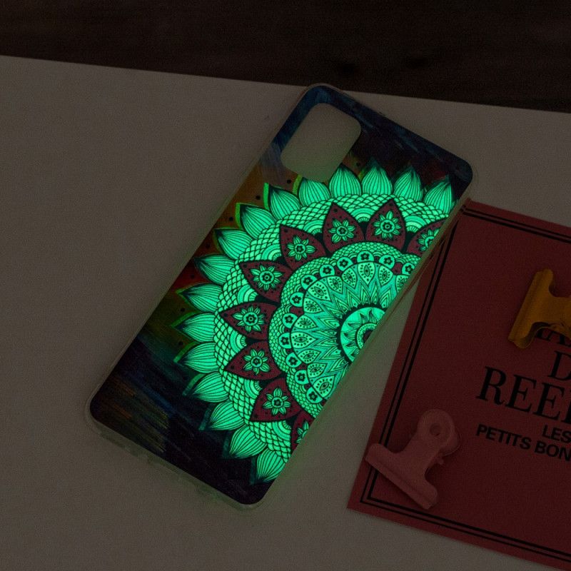 Hülle Samsung Galaxy A31 Handyhülle Fluoreszierendes Farbiges Mandala