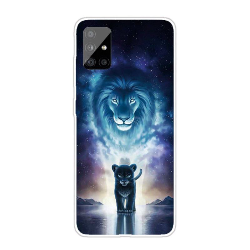 Hülle Samsung Galaxy A31 Handyhülle Löwenbaby