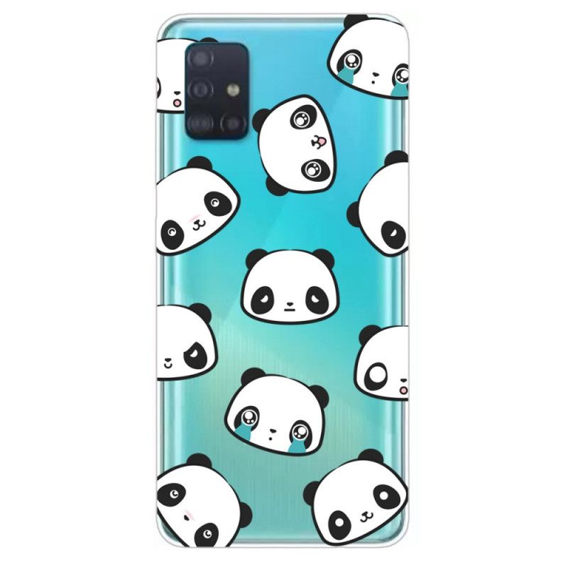 Hülle Samsung Galaxy A31 Handyhülle Transparente Sentimentale Pandas