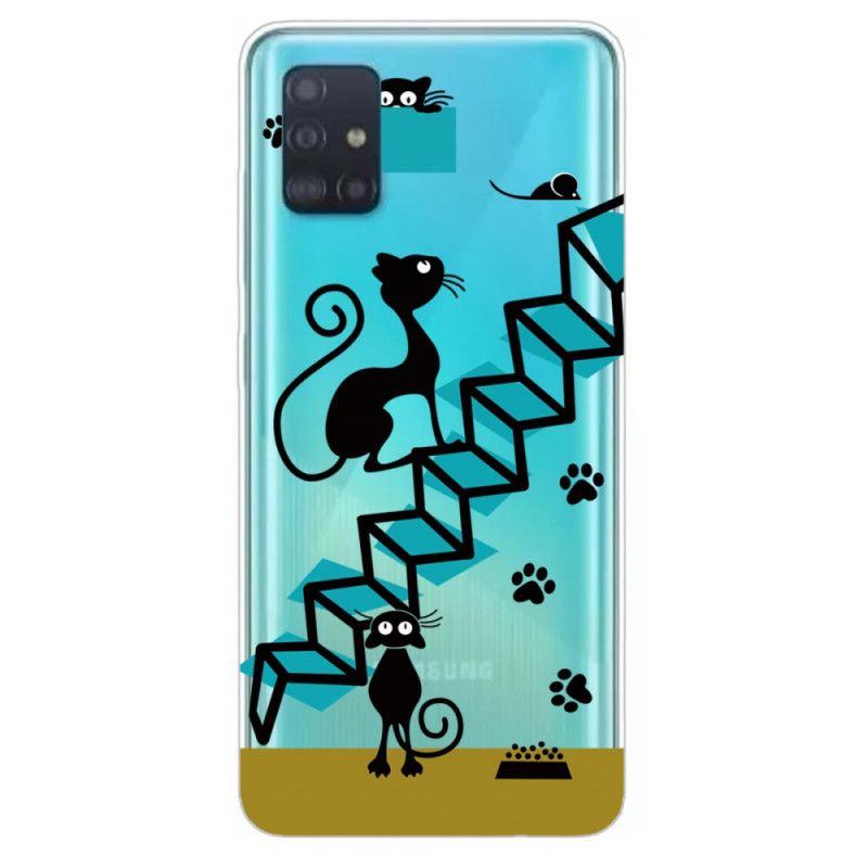 Hülle Samsung Galaxy A31 Lustige Katzen