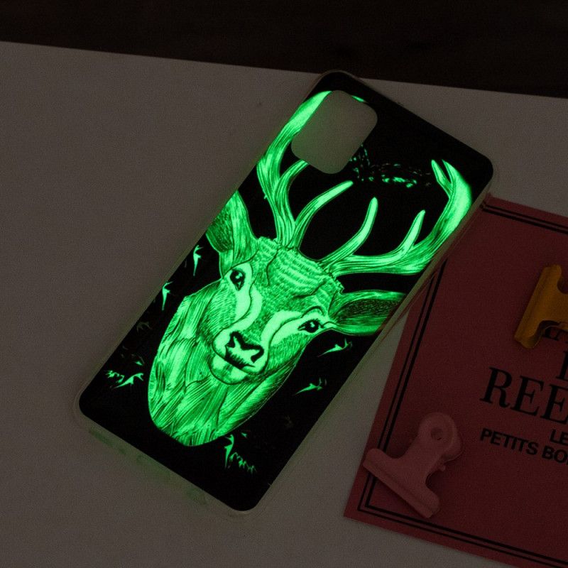 Hülle Samsung Galaxy A31 Majestätischer Fluoreszierender Hirsch