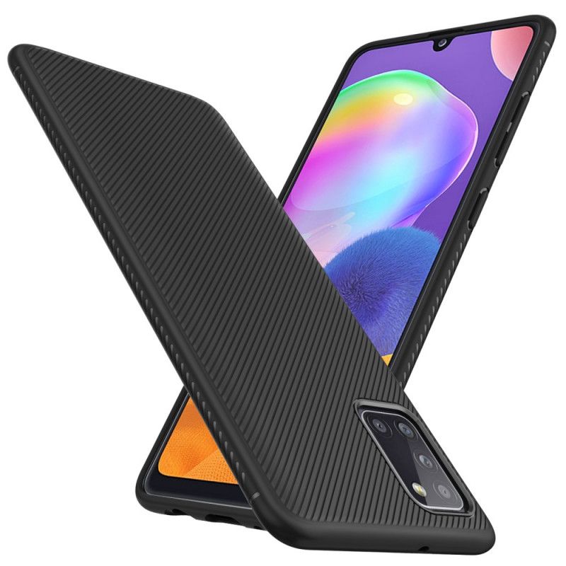 Hülle Samsung Galaxy A31 Schwarz Jazzserien-Twill