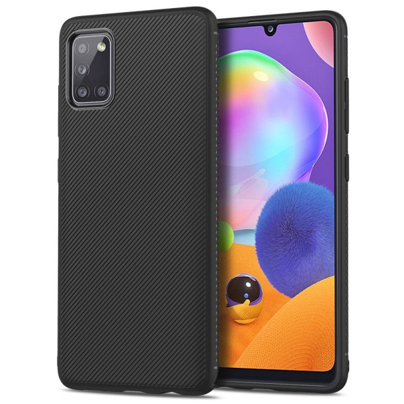 Hülle Samsung Galaxy A31 Schwarz Jazzserien-Twill