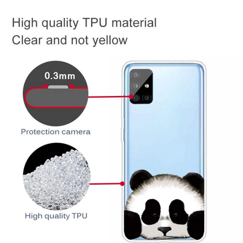 Hülle Samsung Galaxy A31 Transparenter Panda