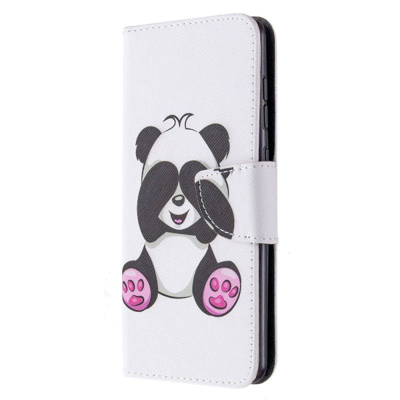 Lederhüllen Für Samsung Galaxy A31 Lustiger Panda