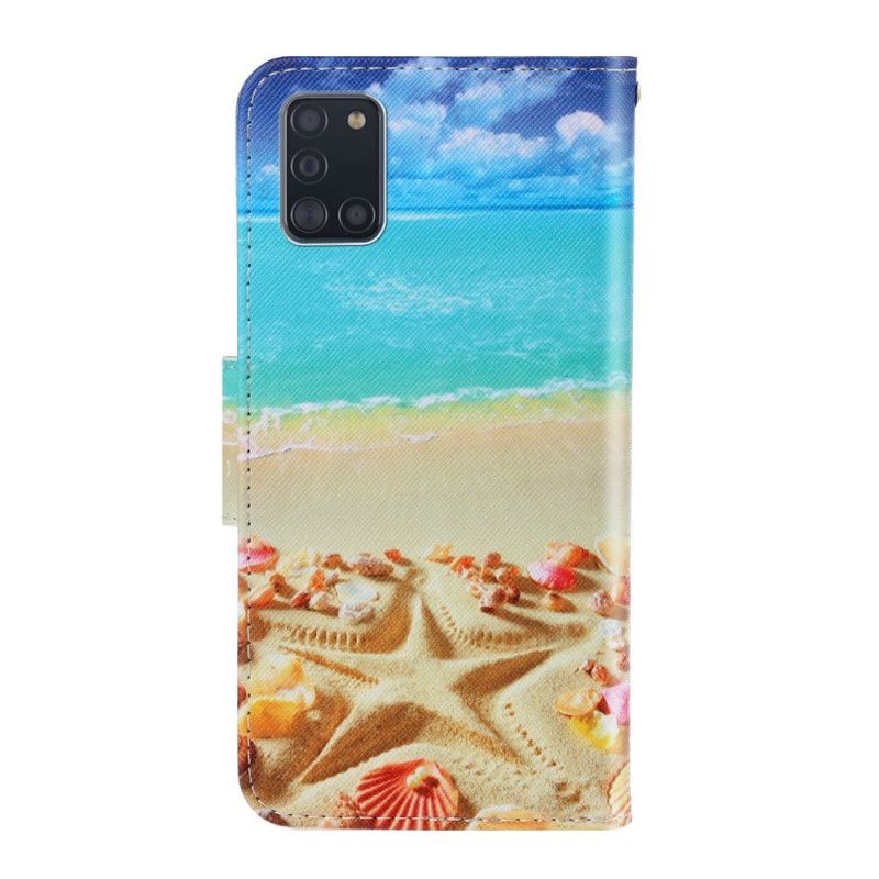 Lederhüllen Samsung Galaxy A31 Gurtstrand