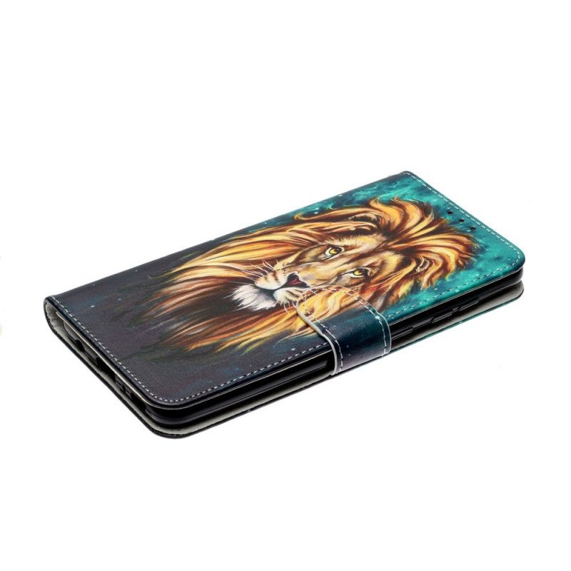 Lederhüllen Samsung Galaxy A31 Handyhülle König Löwe