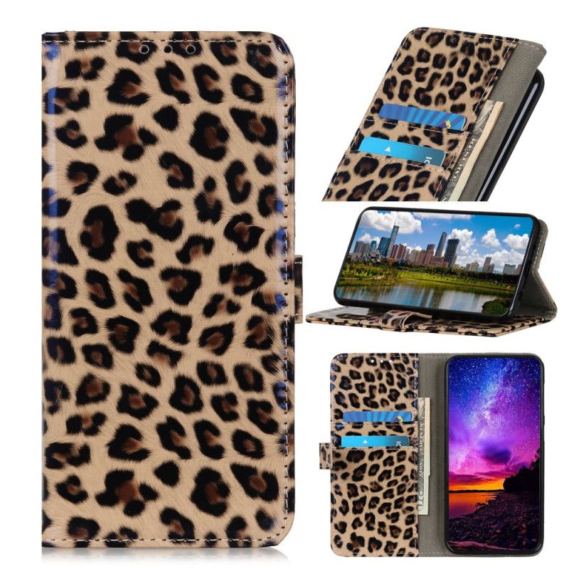 Lederhüllen Samsung Galaxy A31 Handyhülle Leopard