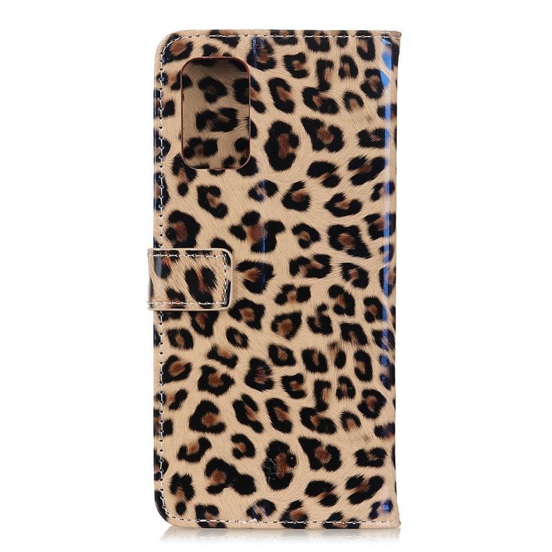 Lederhüllen Samsung Galaxy A31 Handyhülle Leopard