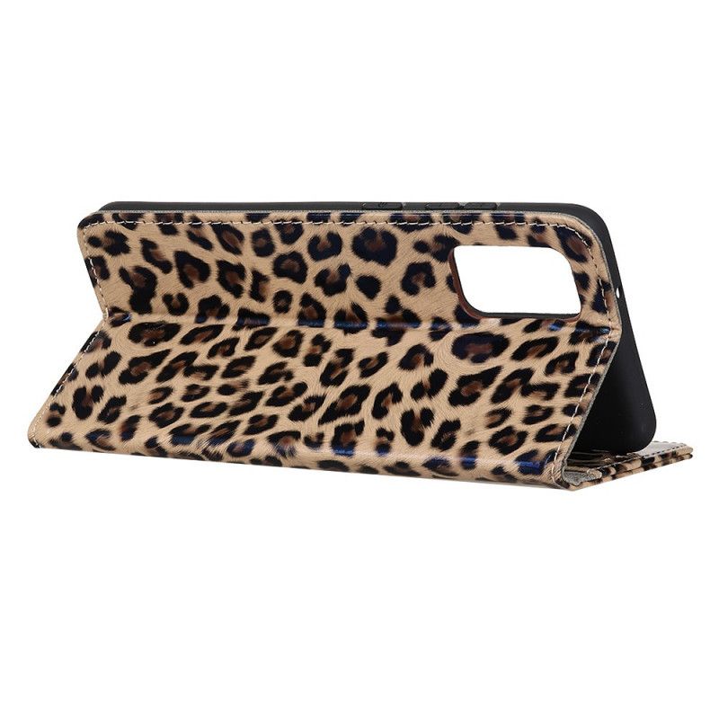 Lederhüllen Samsung Galaxy A31 Handyhülle Leopard