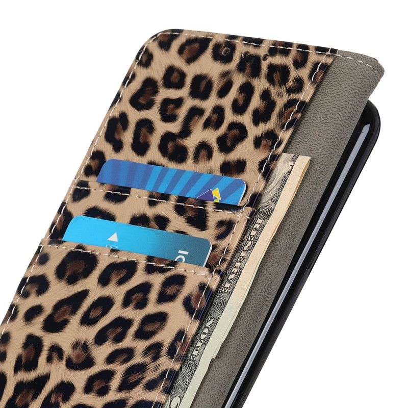 Lederhüllen Samsung Galaxy A31 Handyhülle Leopard