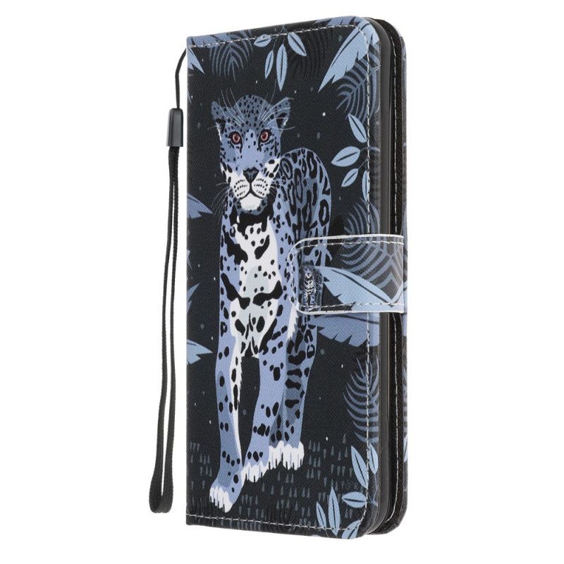 Lederhüllen Samsung Galaxy A31 Leopard Mit Tanga