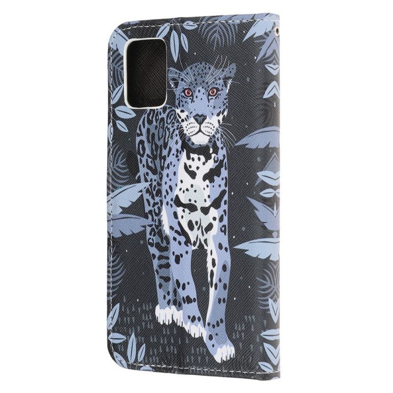 Lederhüllen Samsung Galaxy A31 Leopard Mit Tanga