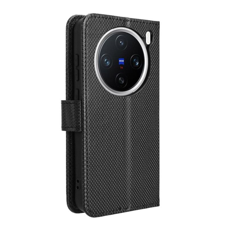 Lederhüllen Vivo X200 Diamantstruktur