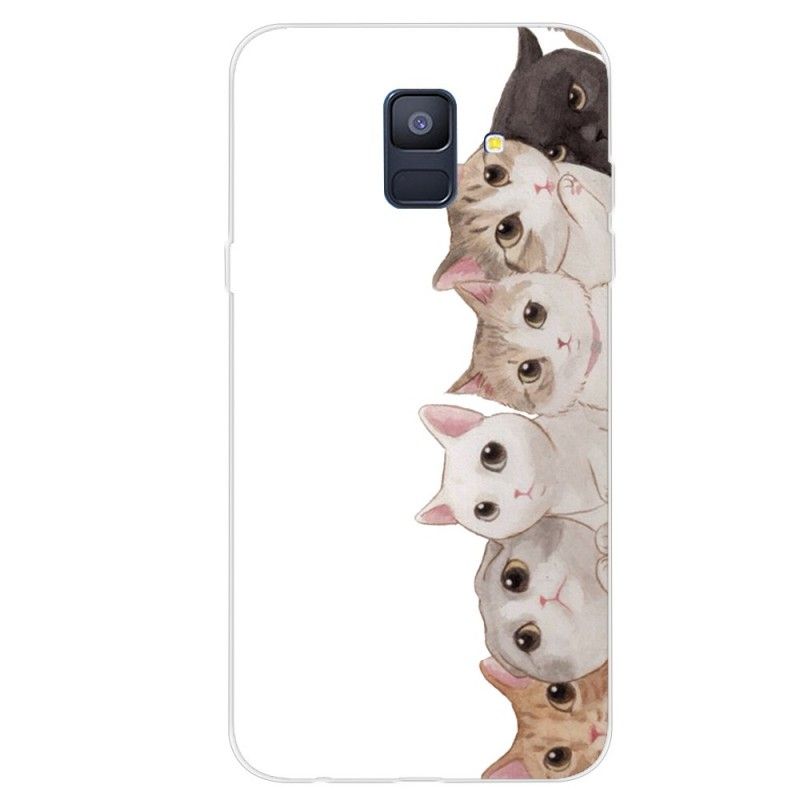 Hülle Samsung Galaxy A6 Katzen Zuhören