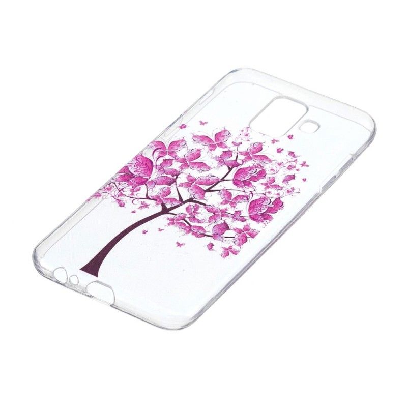 Hülle Samsung Galaxy A6 Transparenter Schmetterlingsbaum