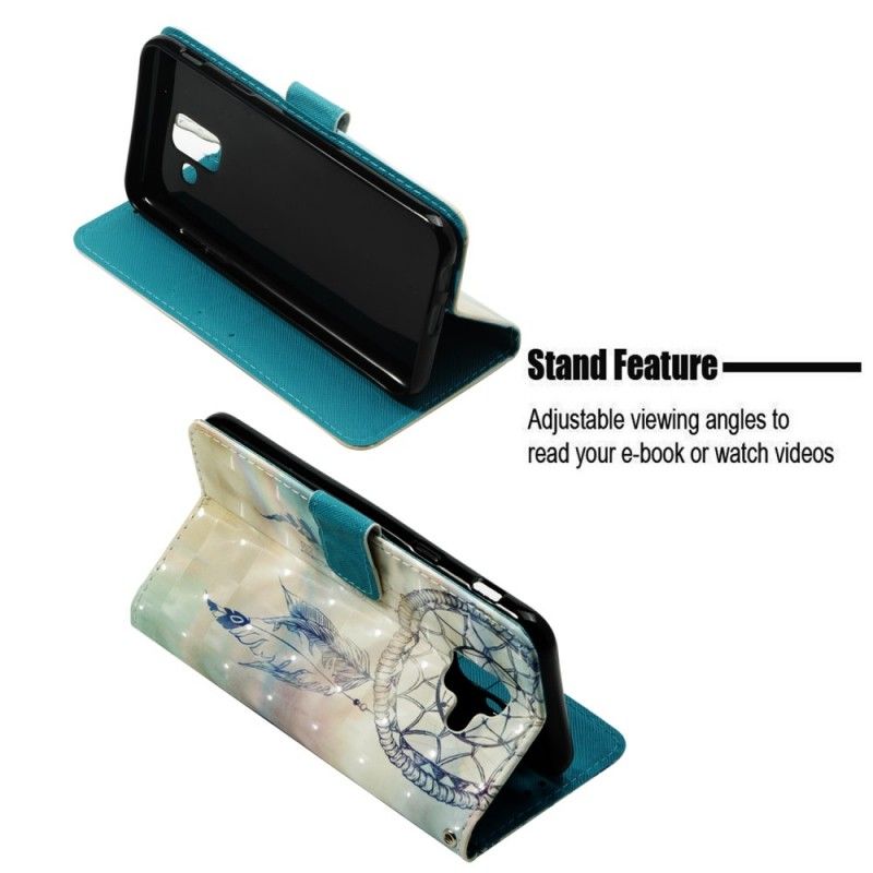 Lederhüllen Samsung Galaxy A6 3D-Traumfänger