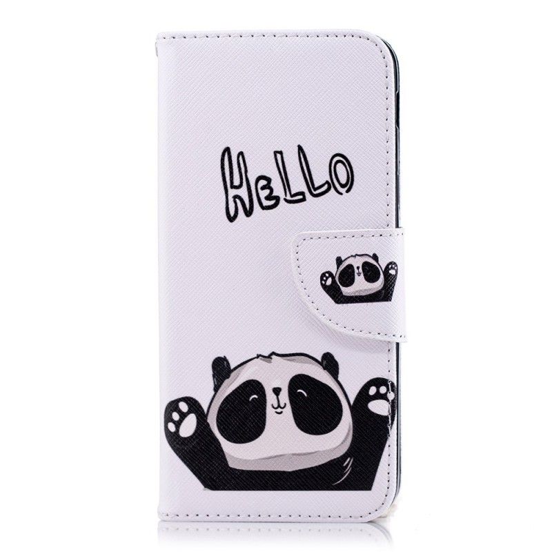 Lederhüllen Samsung Galaxy A6 Hallo Panda