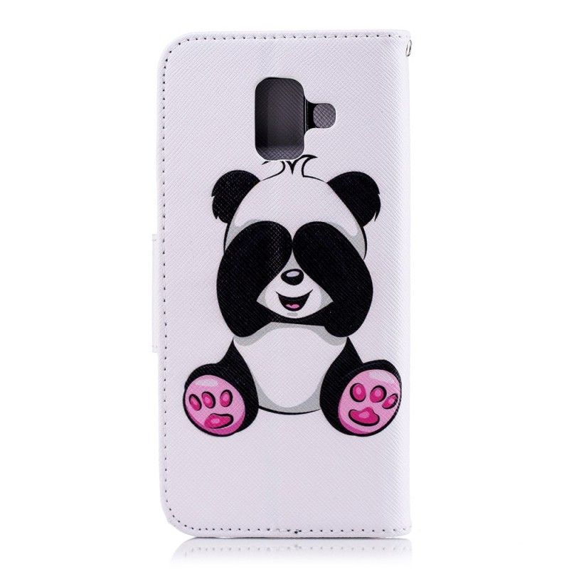Lederhüllen Samsung Galaxy A6 Lustiger Panda