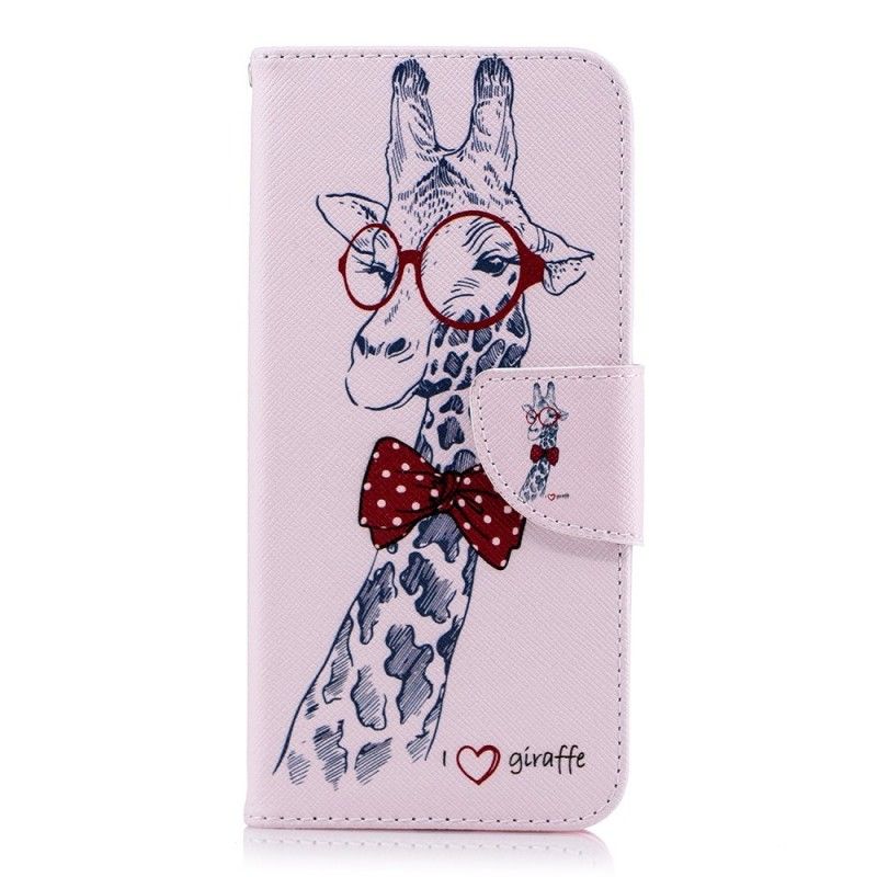 Lederhüllen Samsung Galaxy A6 Nerd-Giraffe