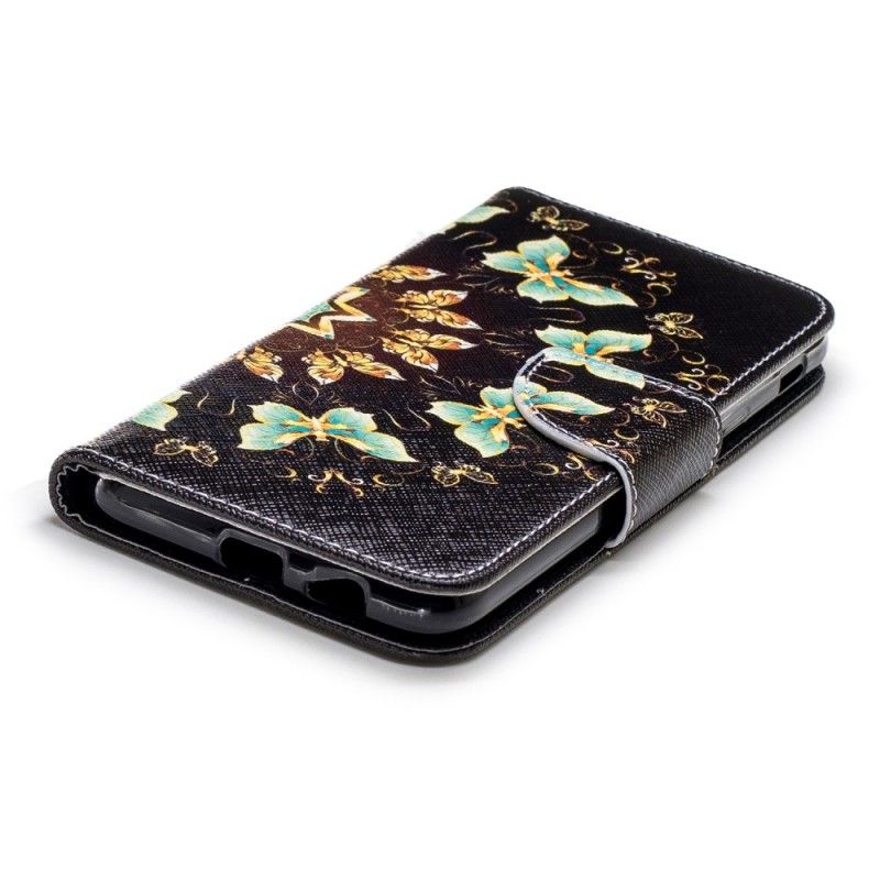 Lederhüllen Samsung Galaxy A6 Schmetterlingsmandala