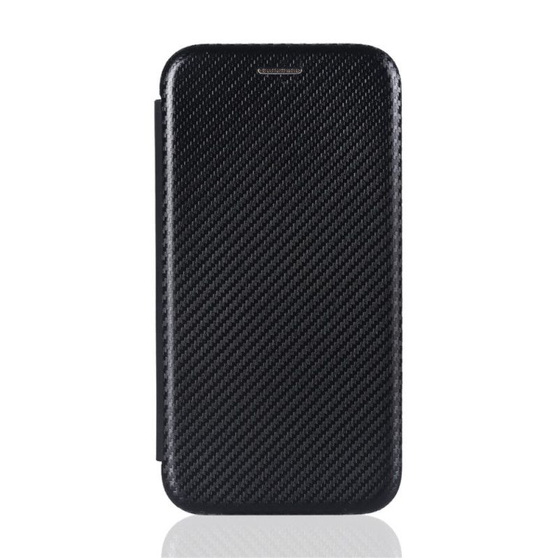 Flip Case Huawei P Smart 2021 Schwarz Kohlefaser