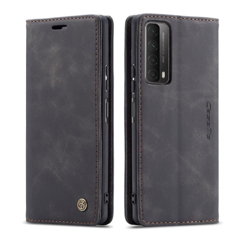 Flip Case Huawei P Smart 2021 Schwarz Ledertasche