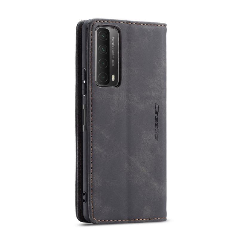 Flip Case Huawei P Smart 2021 Schwarz Ledertasche