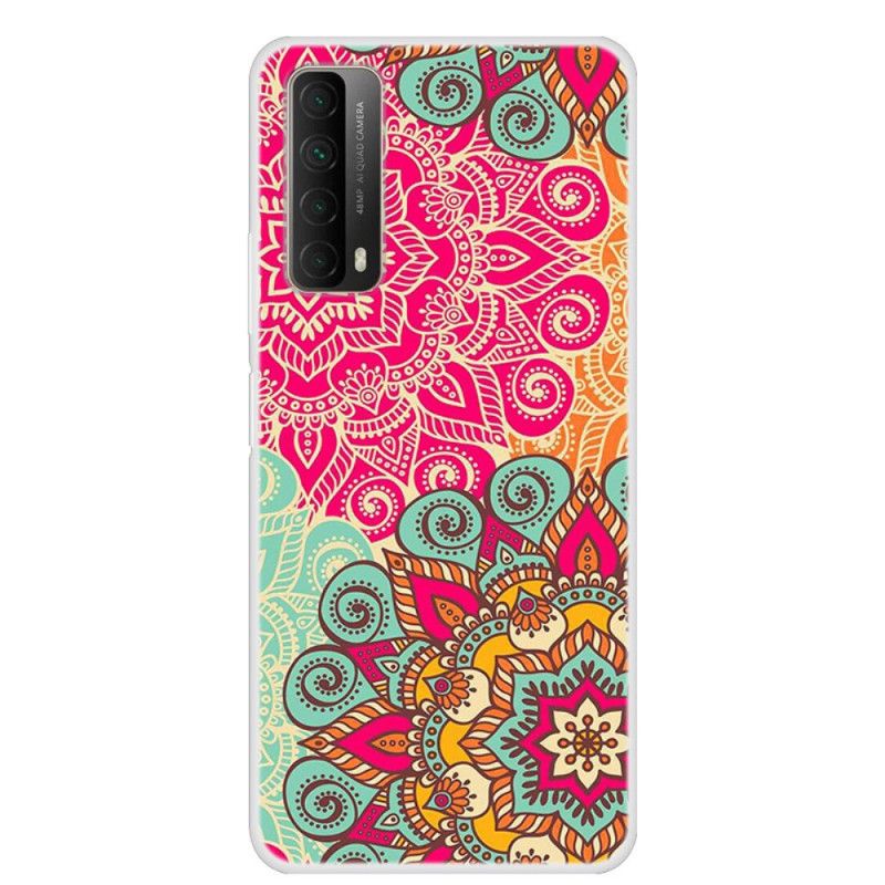 Hülle Für Huawei P Smart 2021 Magenta Mandala-Trend