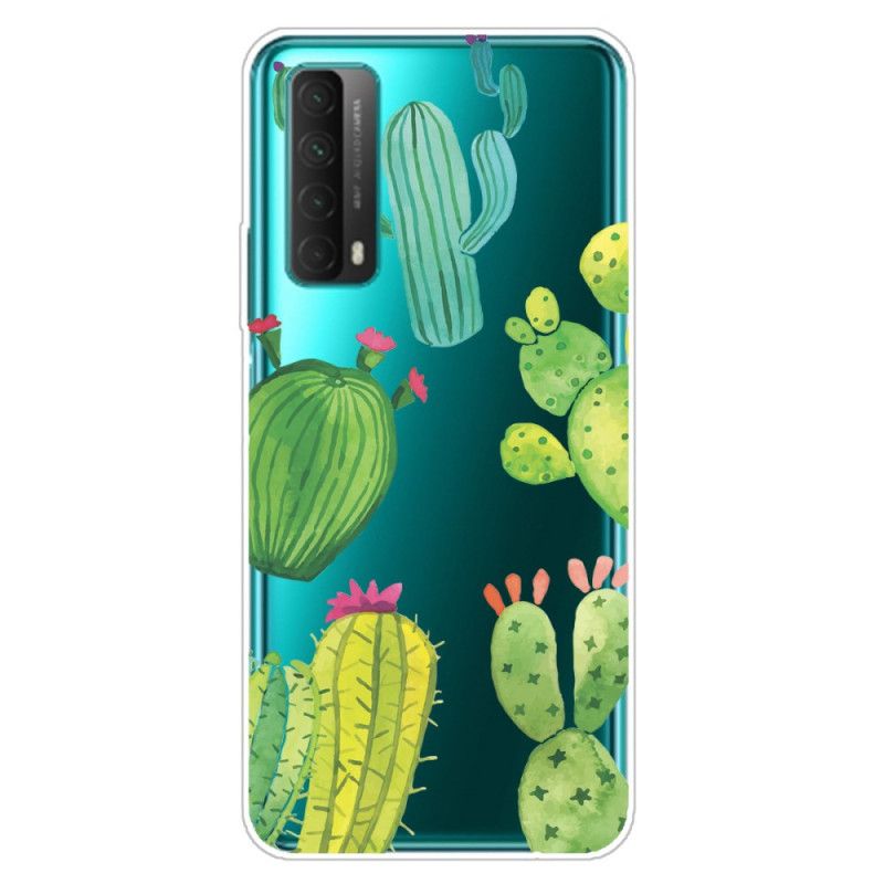 Hülle Huawei P Smart 2021 Aquarellkaktus