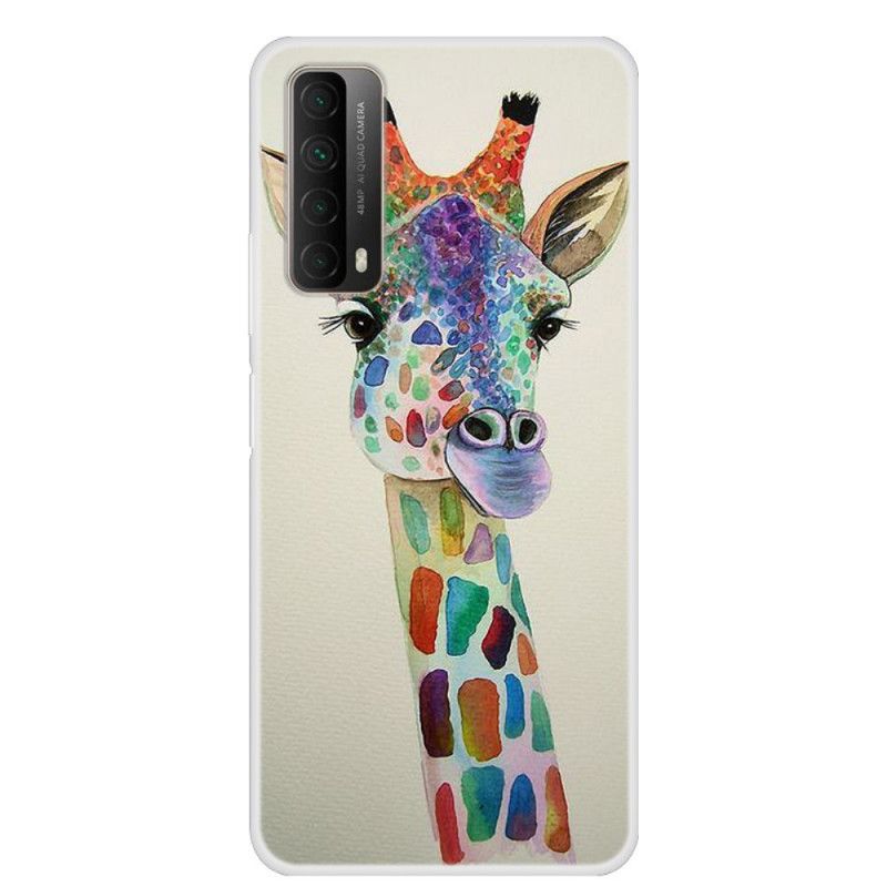 Hülle Huawei P Smart 2021 Bunte Giraffe