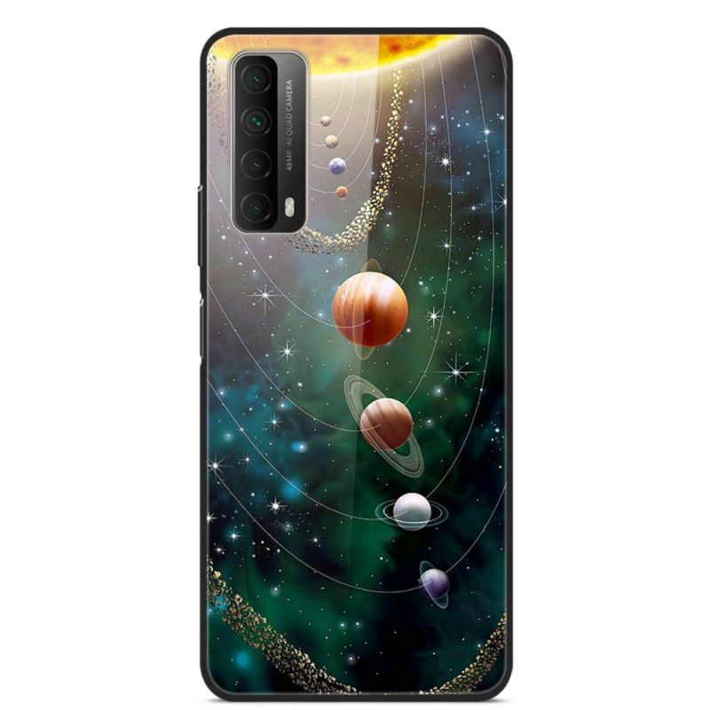 Hülle Huawei P Smart 2021 Handyhülle Gehärtetes Glas Des Planeten Des Sonnensystems