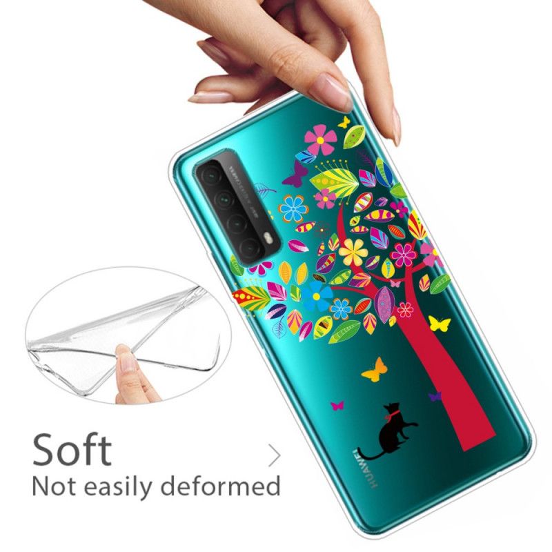 Hülle Huawei P Smart 2021 Handyhülle Katze Unter Dem Baum