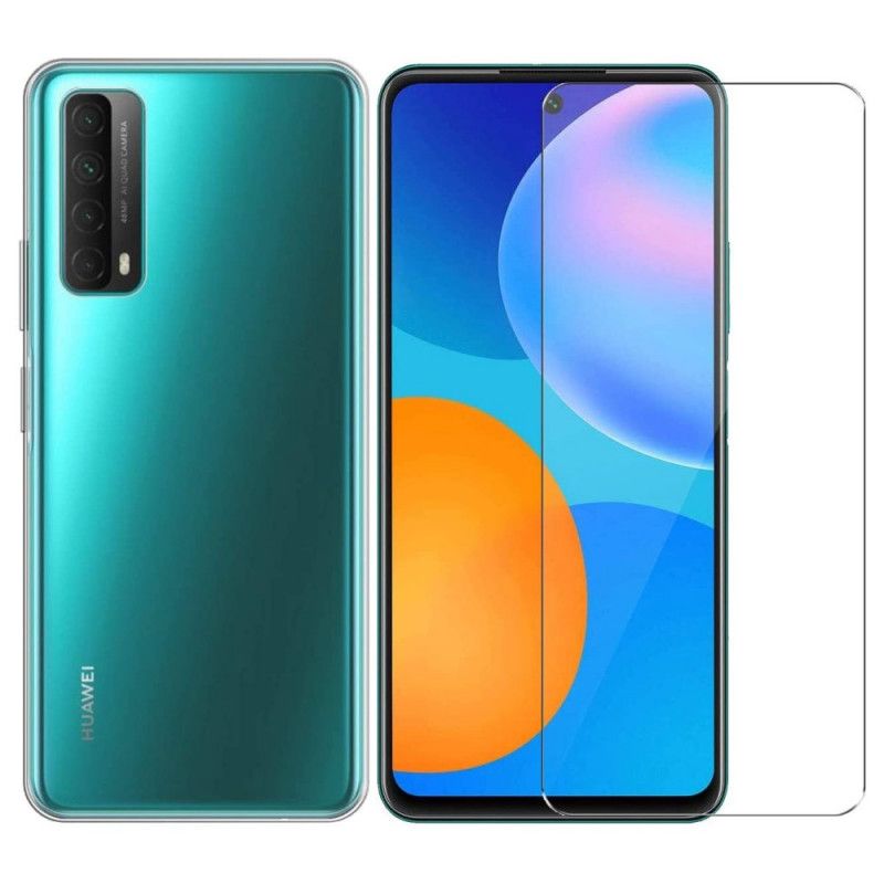 Hülle Huawei P Smart 2021 Kombination Aus Gehärtetem Glas Aus Schale Und Bildschirm