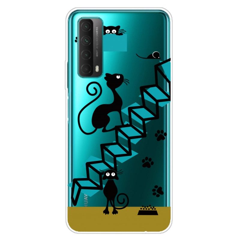 Hülle Huawei P Smart 2021 Lustige Katzen