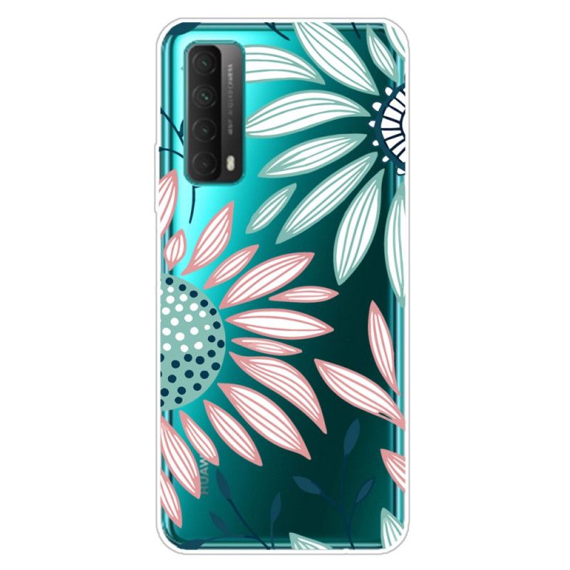 Hülle Huawei P Smart 2021 Pink Blumen