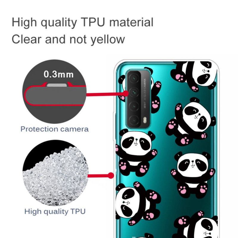 Hülle Huawei P Smart 2021 Transparente Pandas Haben Spaß