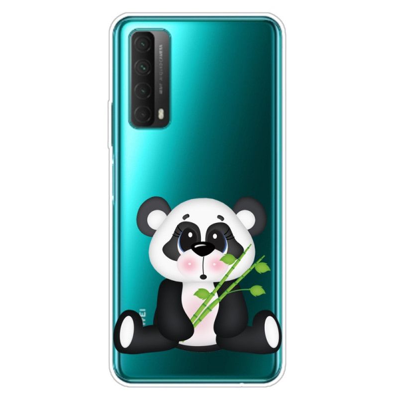 Hülle Huawei P Smart 2021 Transparenter Trauriger Panda