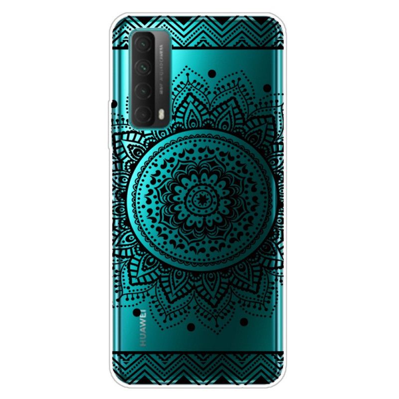 Hülle Huawei P Smart 2021 Transparentes Blumenmandala