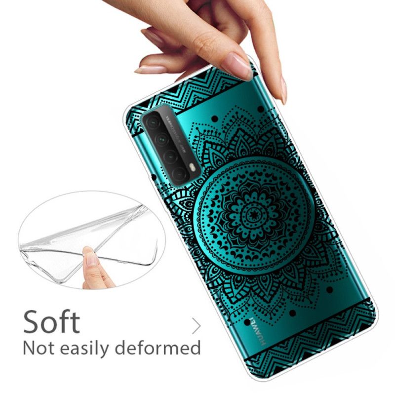 Hülle Huawei P Smart 2021 Transparentes Blumenmandala