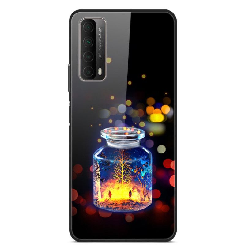 Hülle Huawei P Smart 2021 Wunschflasche Aus Gehärtetem Glas