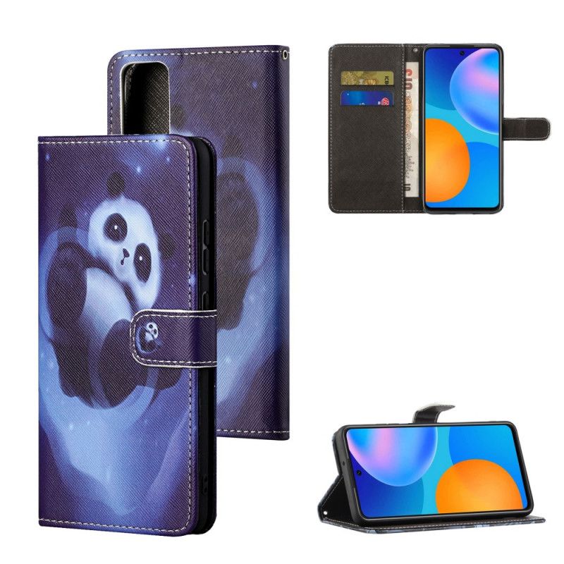 Lederhüllen Huawei P Smart 2021 Handyhülle Panda-Raum Mit Tanga
