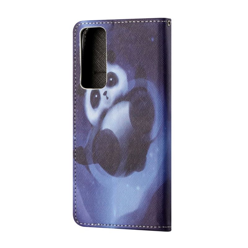 Lederhüllen Huawei P Smart 2021 Handyhülle Panda-Raum Mit Tanga