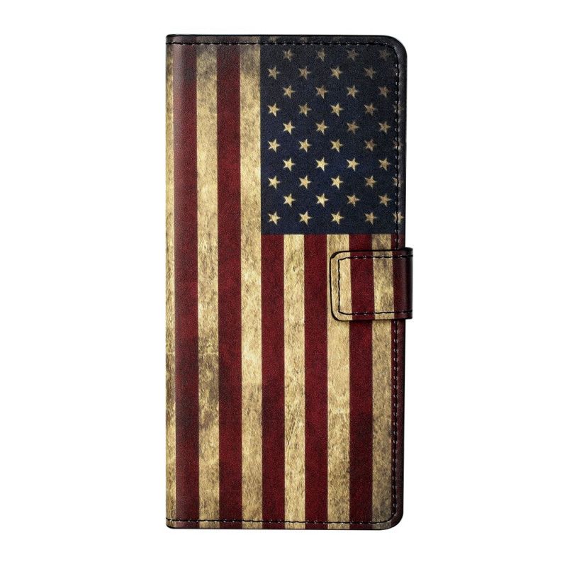 Lederhüllen Huawei P Smart 2021 Handyhülle Usa-Flagge