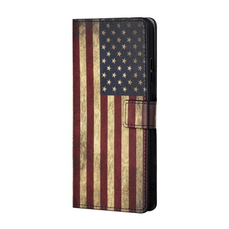 Lederhüllen Huawei P Smart 2021 Handyhülle Usa-Flagge