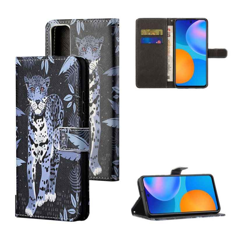 Lederhüllen Huawei P Smart 2021 Leopard Mit Tanga