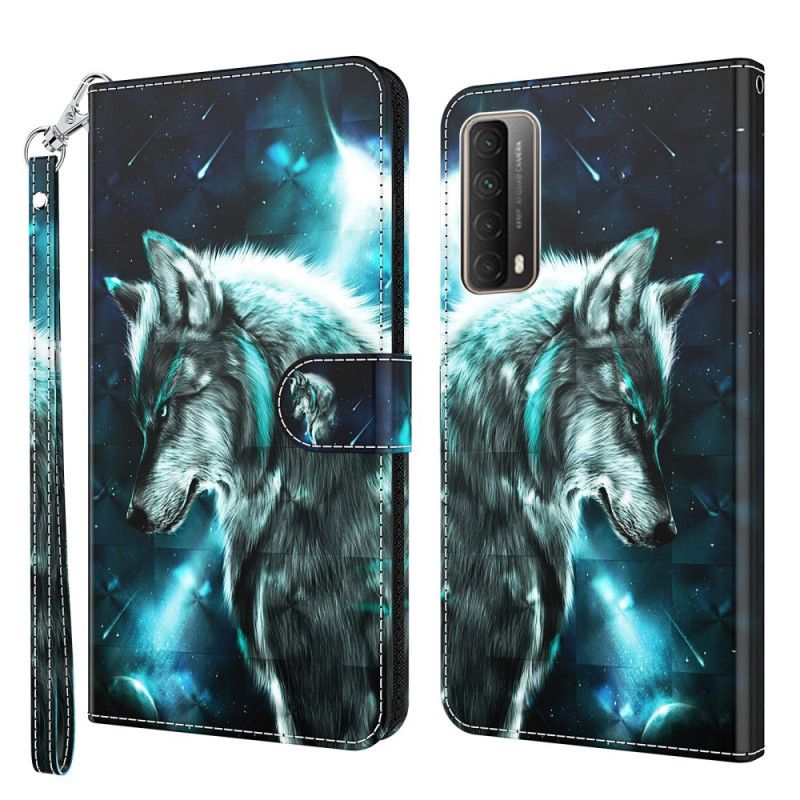 Lederhüllen Huawei P Smart 2021 Majestätischer Wolf